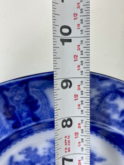 Set Of Four Flow Blue English Plates Apx 9R [Photo 15]