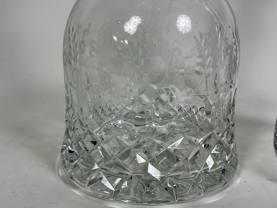 Pair Of Crystal Liquor Decanters 11H And 11.5H [Photo 3]