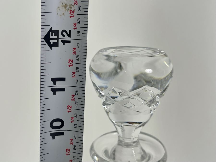Pair Of Crystal Liquor Decanters 11H And 11.5H [Photo 6]
