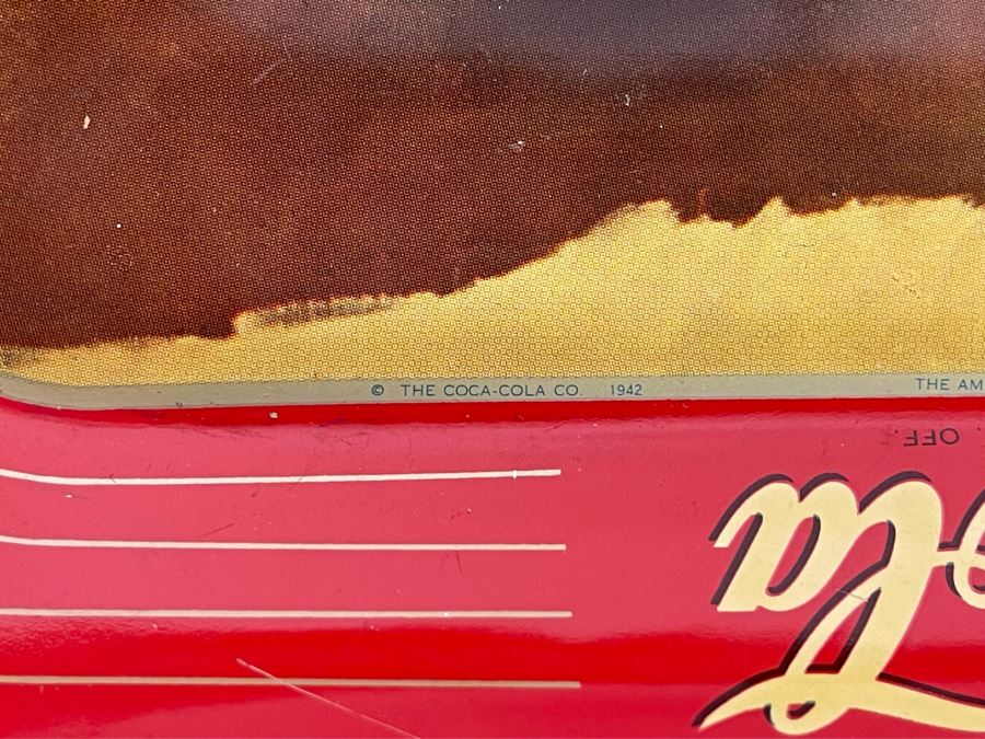 Three Vintage Coca-Cola Tin Litho Trays In Great Condition 10.5 X 13 [Photo 5]