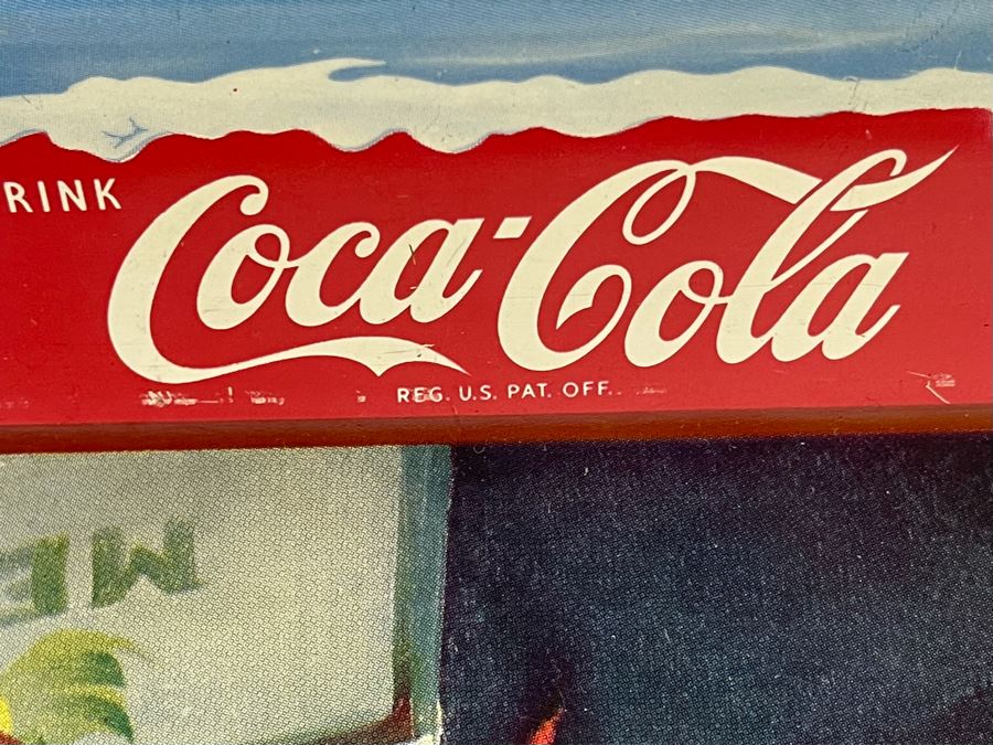 Three Vintage Coca-Cola Tin Litho Trays In Great Condition 10.5 X 13 [Photo 7]