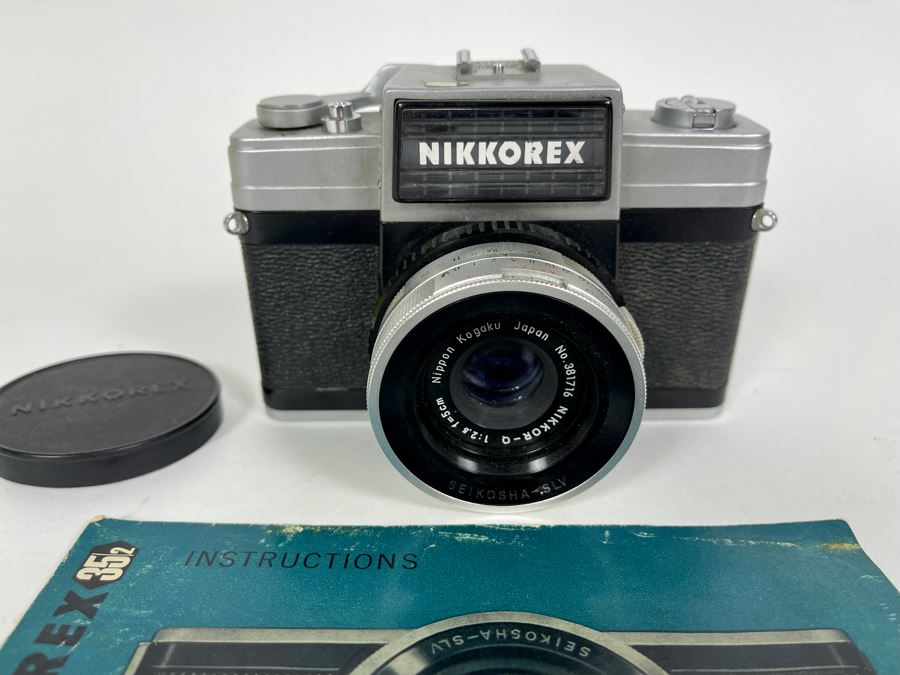vintage-nikkorex-japanese-film-camera-with-manual