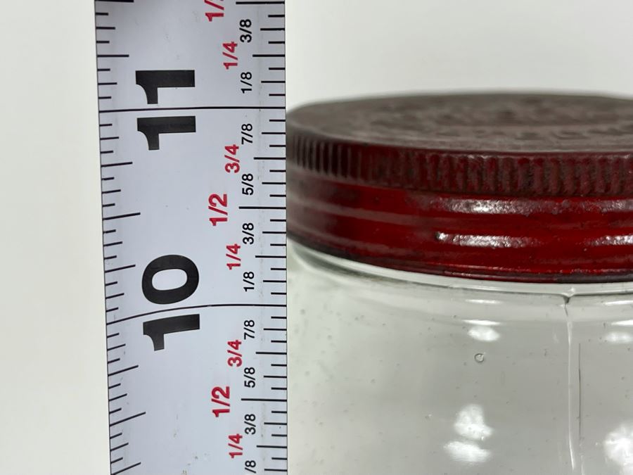 Vintage Horlick's Malted Milk Glass Jar 11H [Photo 6]