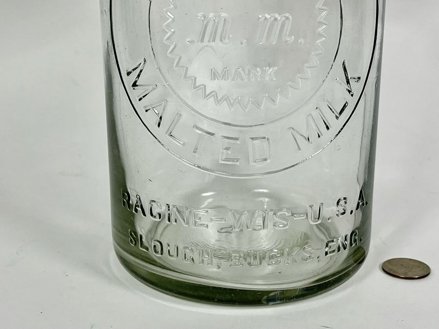 Vintage Horlick's Malted Milk Glass Jar 11H [Photo 4]