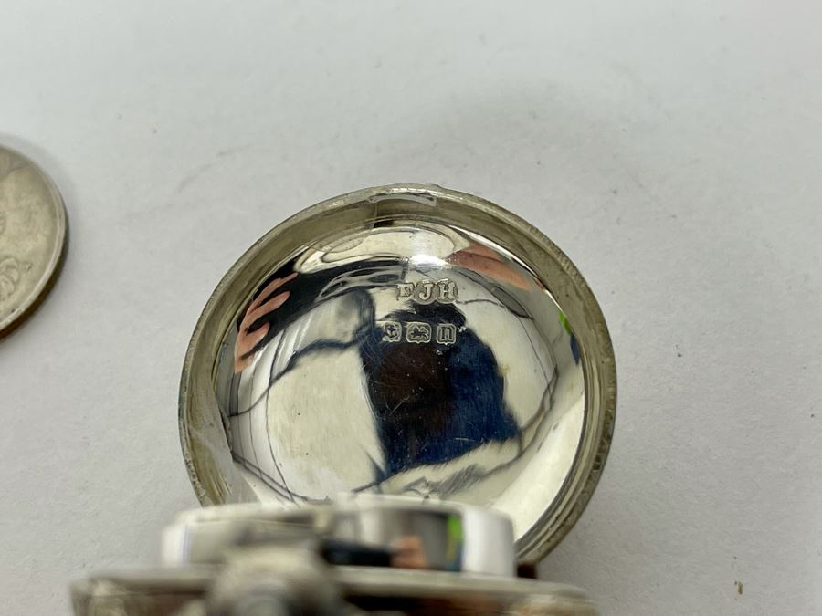 Vintage English Hallmarked Silver Coin Case Purse 20g [Photo 11]