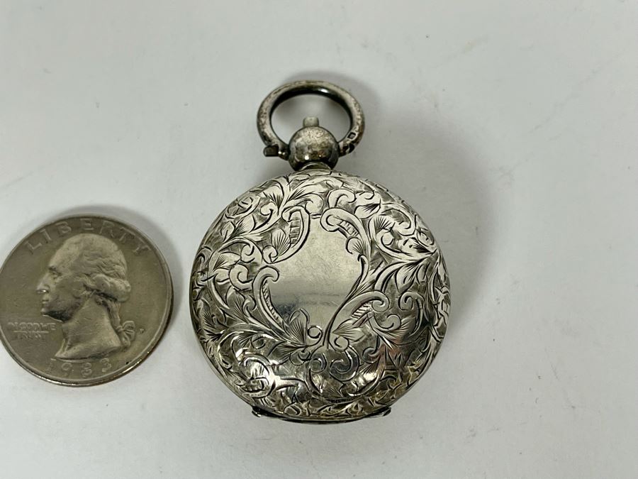 Vintage English Hallmarked Silver Coin Case Purse 20g [Photo 5]