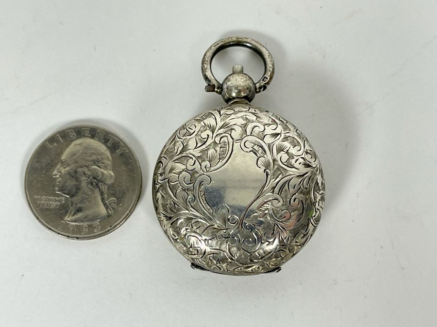 Vintage English Hallmarked Silver Coin Case Purse 20g [Photo 4]