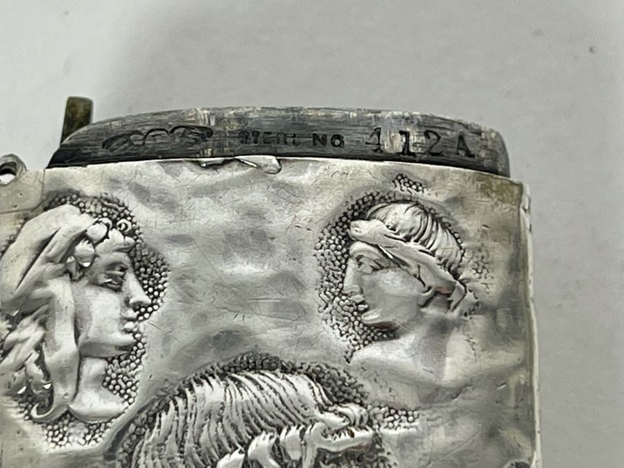 Vintage Sterling Silver Hallmarked Lighter Cover Case (No Lighter Inside) 39g [Photo 15]