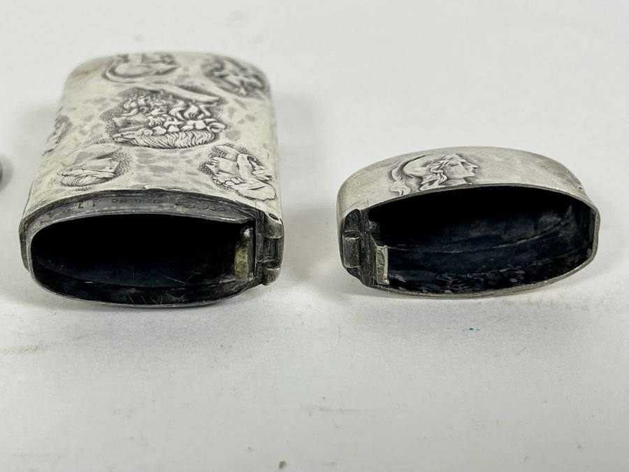 Vintage Sterling Silver Hallmarked Lighter Cover Case (No Lighter Inside) 39g [Photo 13]