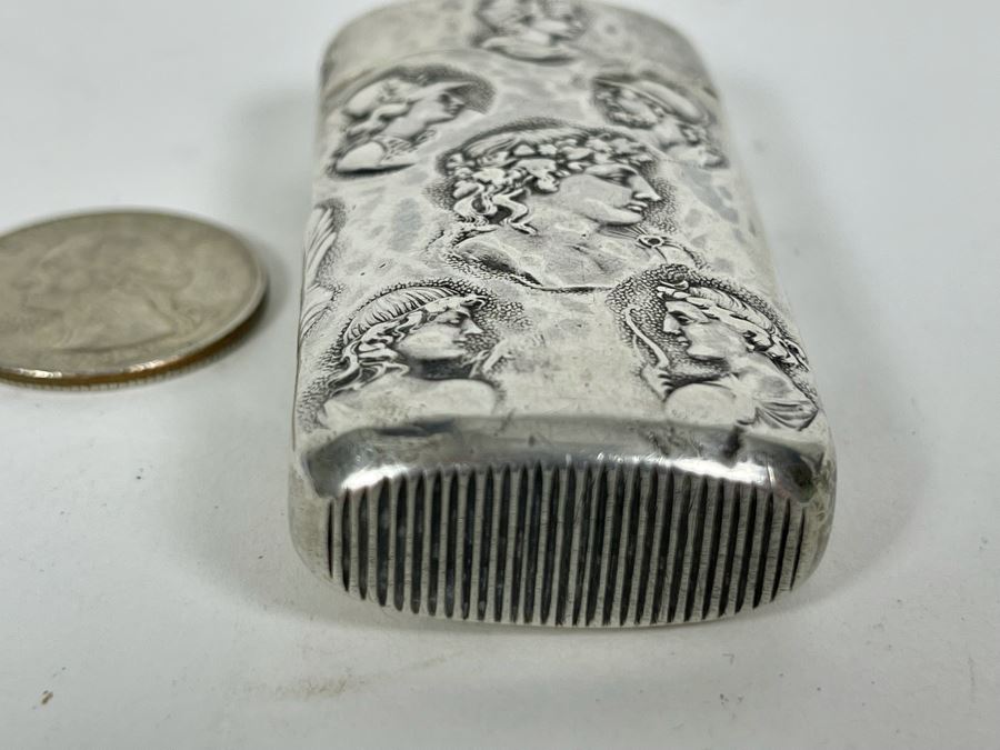 Vintage Sterling Silver Hallmarked Lighter Cover Case (No Lighter Inside) 39g [Photo 10]