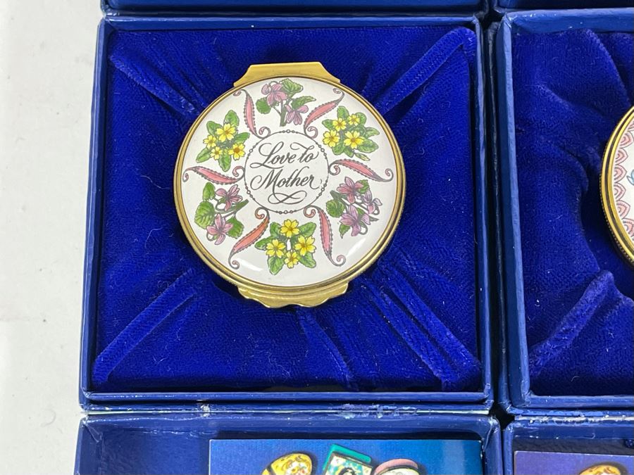 Six Halcyon Days Enamel Mother's Day Boxes With Original Boxes [Photo 6]
