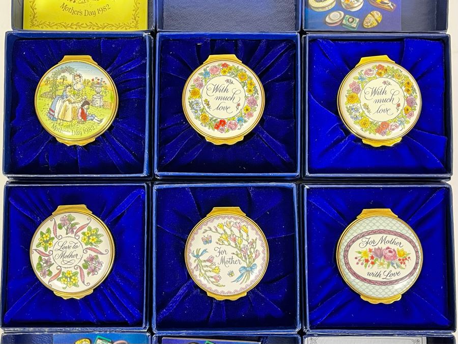 Six Halcyon Days Enamel Mother's Day Boxes With Original Boxes [Photo 2]