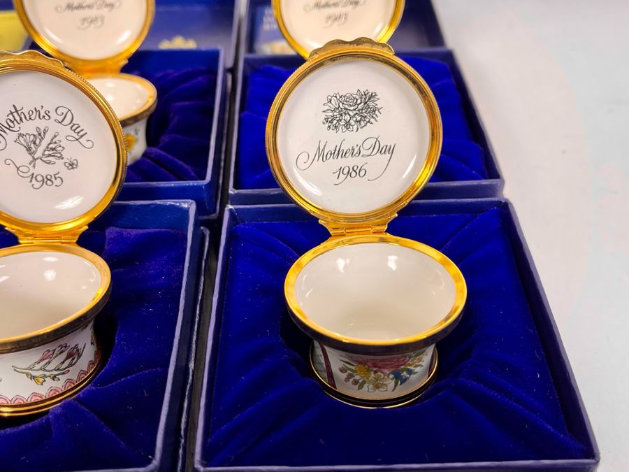 Six Halcyon Days Enamel Mother's Day Boxes With Original Boxes [Photo 12]