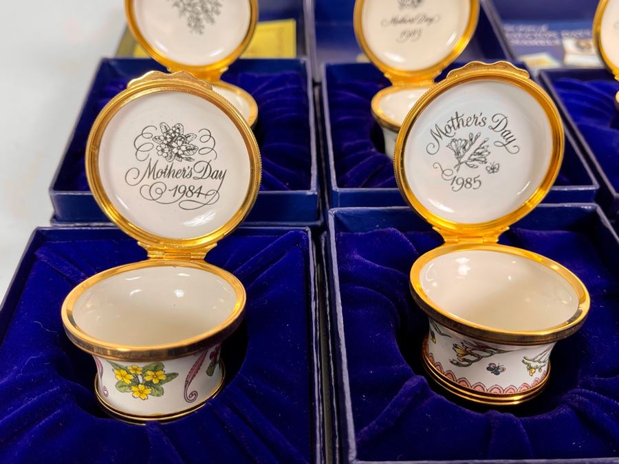 Six Halcyon Days Enamel Mother's Day Boxes With Original Boxes [Photo 11]