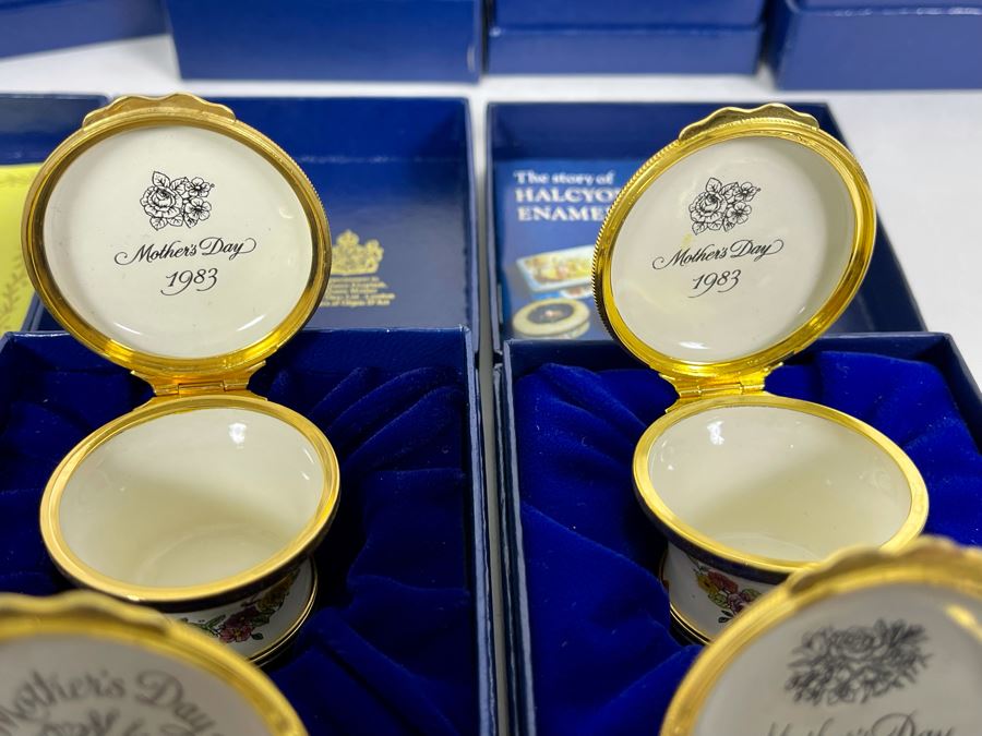 Six Halcyon Days Enamel Mother's Day Boxes With Original Boxes [Photo 10]