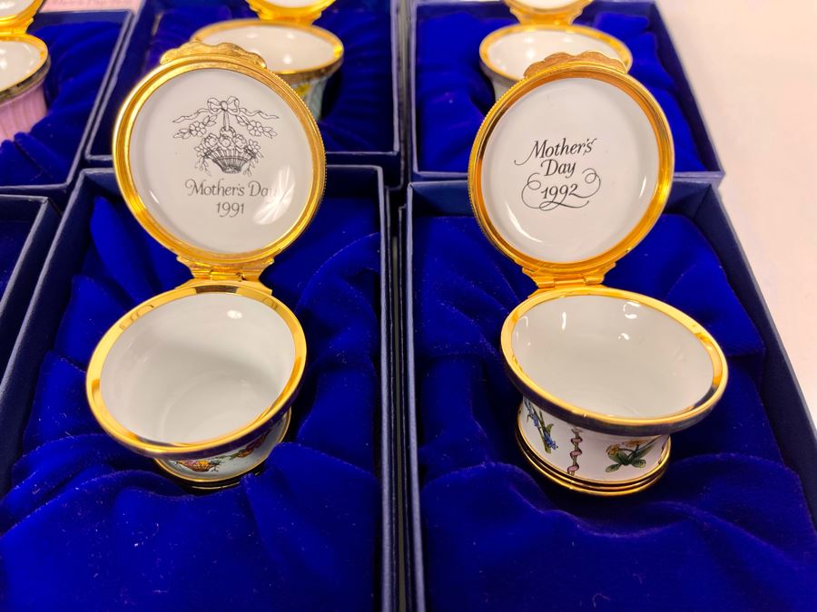 Six Halcyon Days Enamel Mother's Day Boxes With Original Boxes [Photo 14]