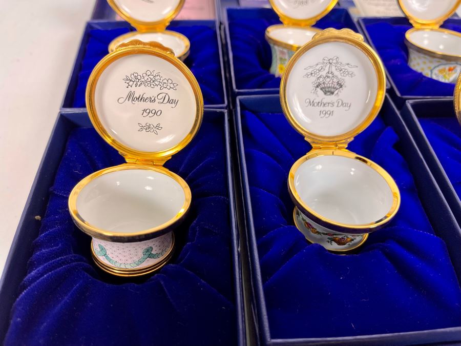 Six Halcyon Days Enamel Mother's Day Boxes With Original Boxes [Photo 13]