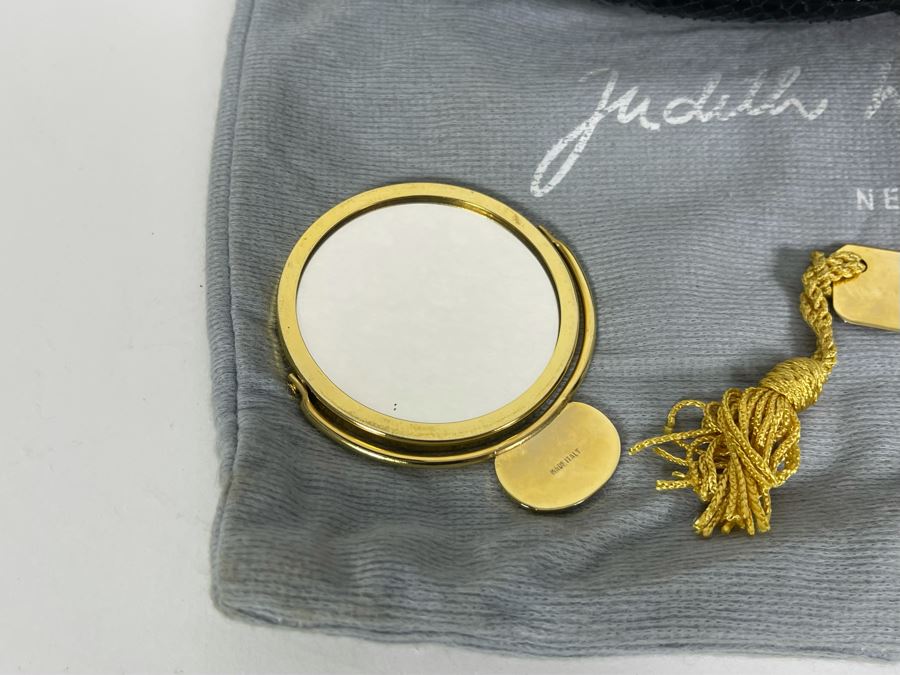 Judith Leiber Handbag With Brass Mirror And Comb [Photo 6]