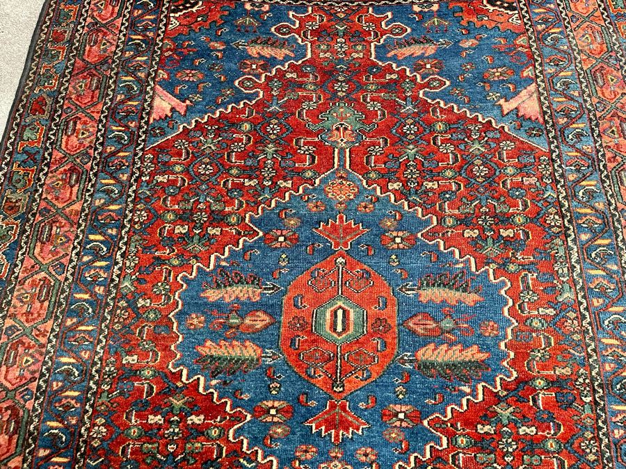 Stunning Antique Hand Woven Wool Persian Area Rug 56 X 72 [Photo 14]
