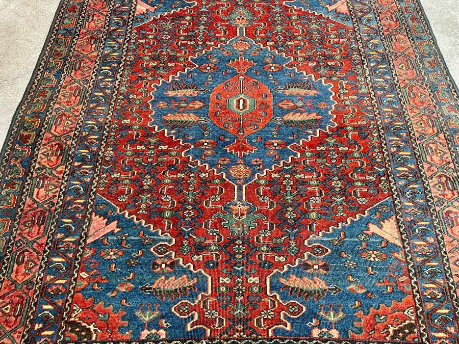 Stunning Antique Hand Woven Wool Persian Area Rug 56 X 72 [Photo 6]