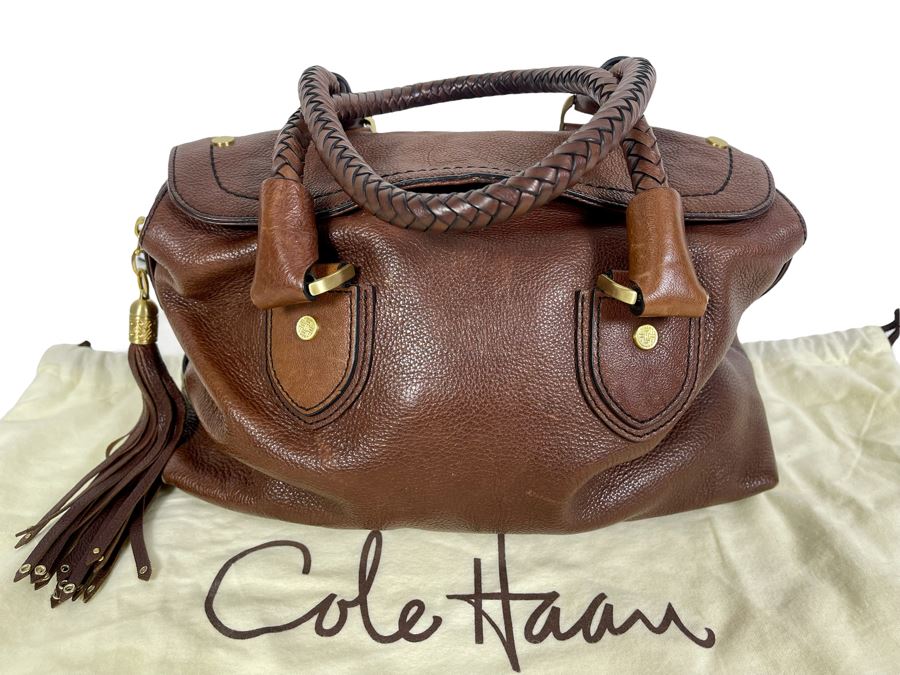 Cole Haan Leather Handbag With Dust Cover
