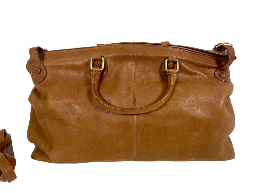 Leather Saks Fifth Avenue Handbag 18W X 8D X 9H [Photo 1]