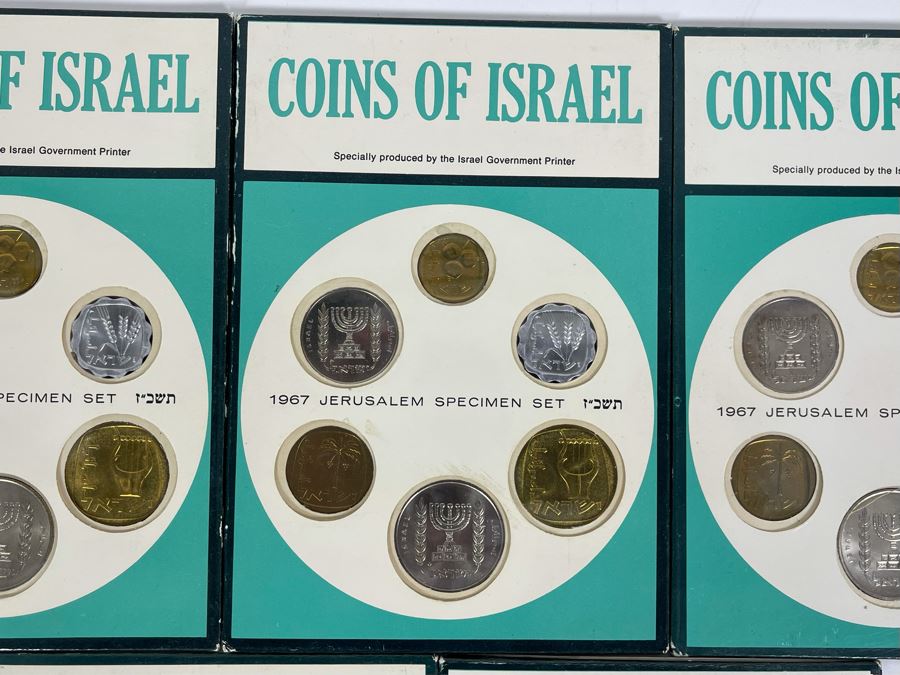 Five Sets Of Mint Coins Of Israel 1967 Jerusalem Specimen Sets [Photo 3]