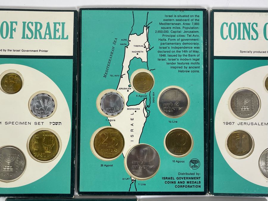 Five Sets Of Mint Coins Of Israel 1967 Jerusalem Specimen Sets [Photo 5]