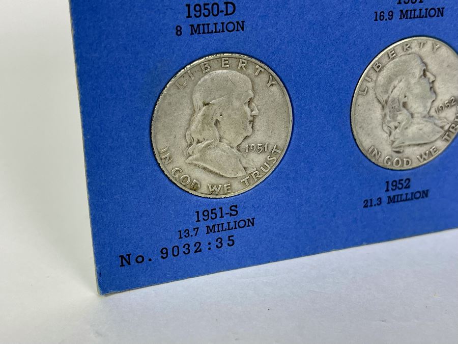 Collection Of Benjamin Franklin Silver Half Dollars 1948-1963 - Incomplete See Photos [Photo 9]