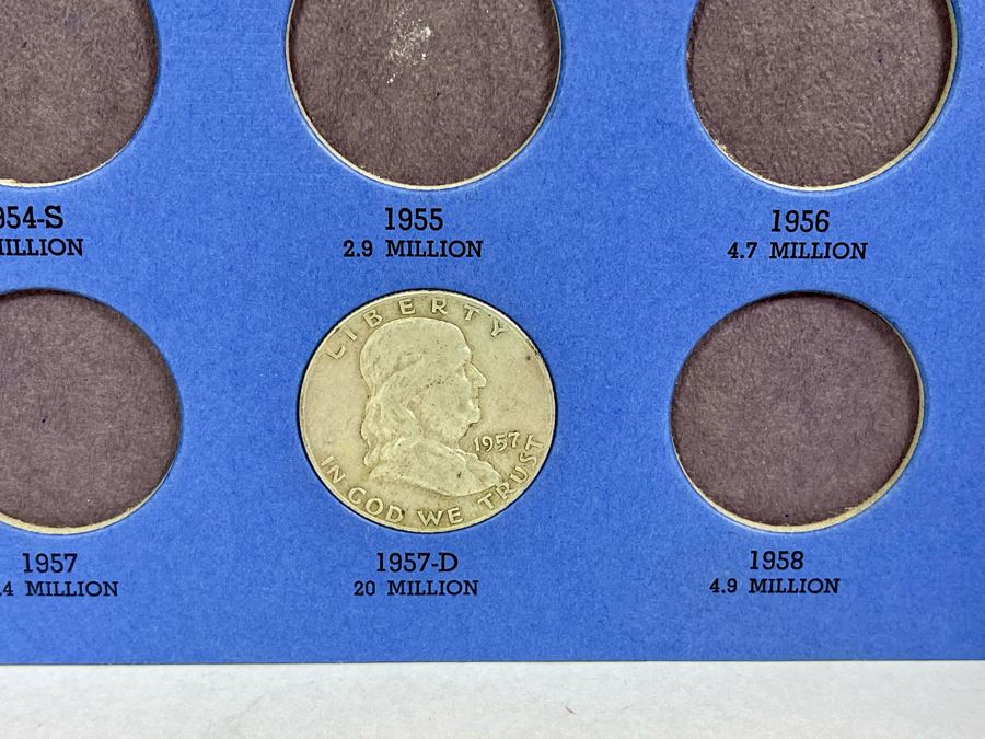 Collection Of Benjamin Franklin Silver Half Dollars 1948-1963 - Incomplete See Photos [Photo 6]