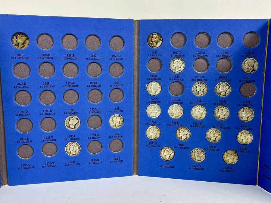 Collection Of Mercury Head Silver Dimes 1916-1945 - Incomplete See Photos [Photo 2]