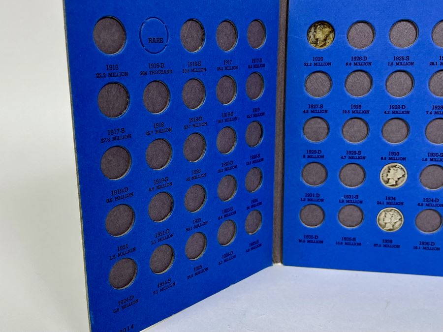 Collection Of Mercury Head Silver Dimes 1916-1945 - Incomplete See Photos [Photo 4]