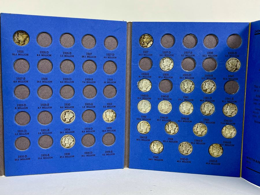 Collection Of Mercury Head Silver Dimes 1916-1945 - Incomplete See Photos [Photo 3]