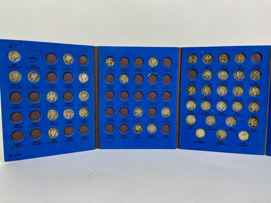 Collection Of Mercury Head Silver Dimes 1916-1945 - Incomplete See Photos [Photo 2]