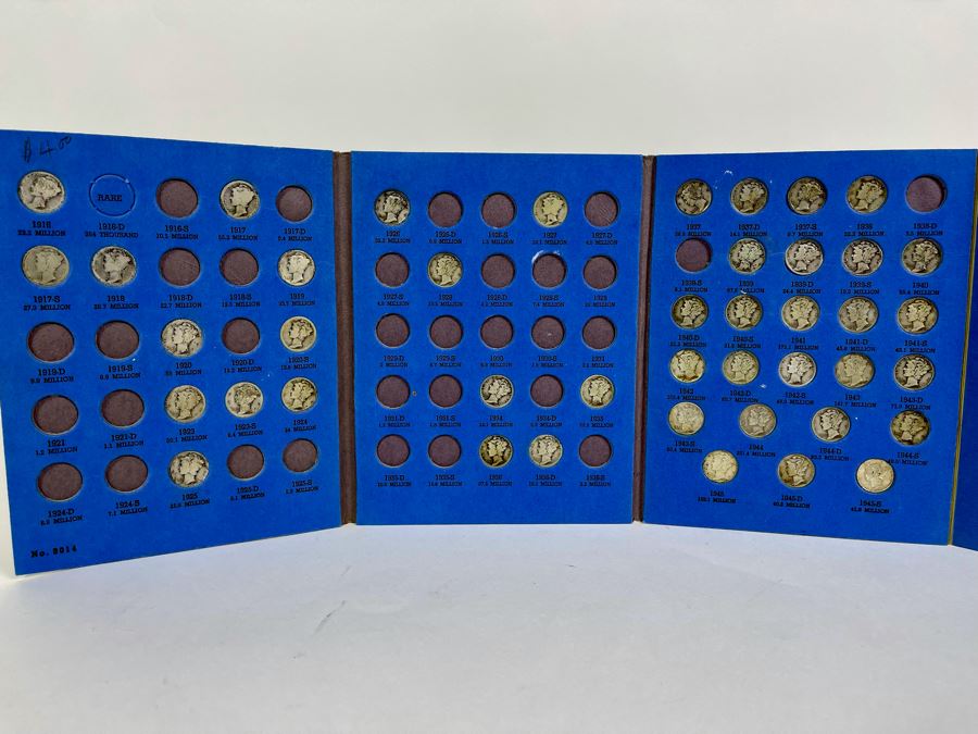 Collection Of Mercury Head Silver Dimes 1916-1945 - Incomplete See Photos [Photo 3]