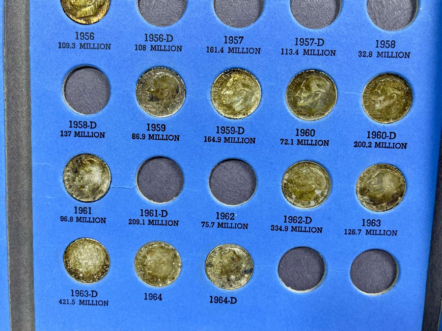 Collection Of Roosevelt Silver Dimes 1946 Onward - Incomplete See Photos [Photo 6]