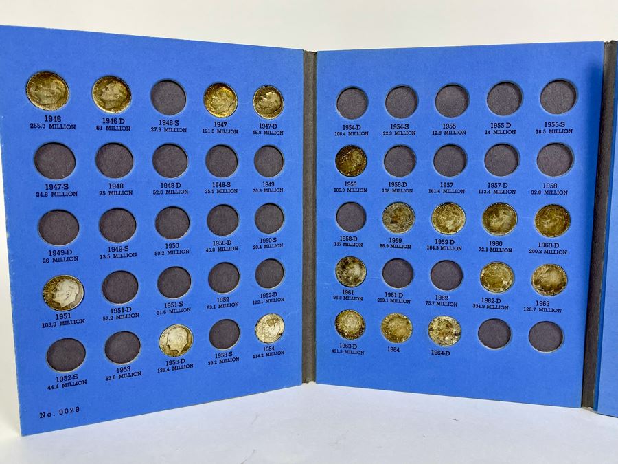 Collection Of Roosevelt Silver Dimes 1946 Onward - Incomplete See Photos [Photo 2]