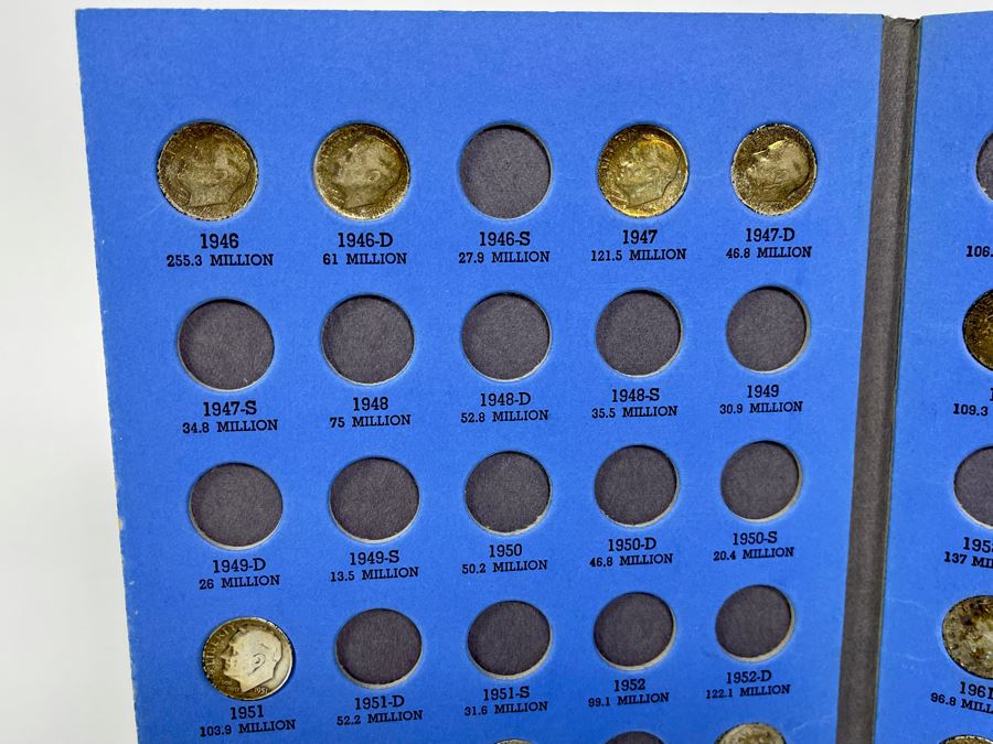 Collection Of Roosevelt Silver Dimes 1946 Onward - Incomplete See Photos [Photo 3]