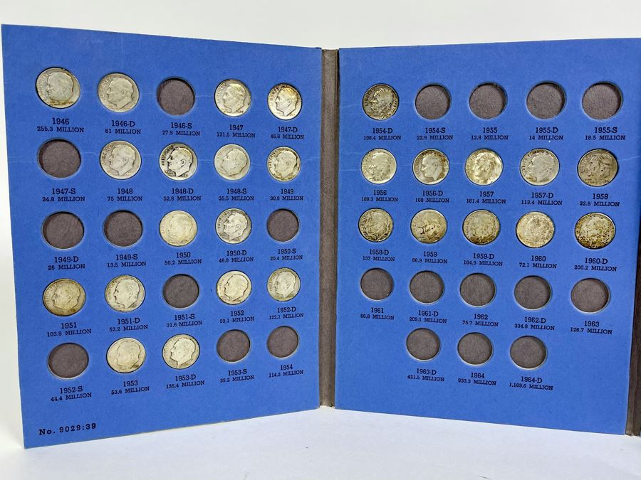Collection Of Roosevelt Silver Dimes 1946 Onward - Incomplete See Photos [Photo 2]