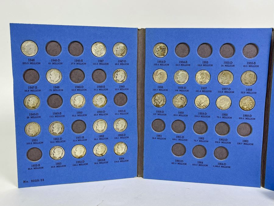 Collection Of Roosevelt Silver Dimes 1946 Onward - Incomplete See Photos [Photo 2]