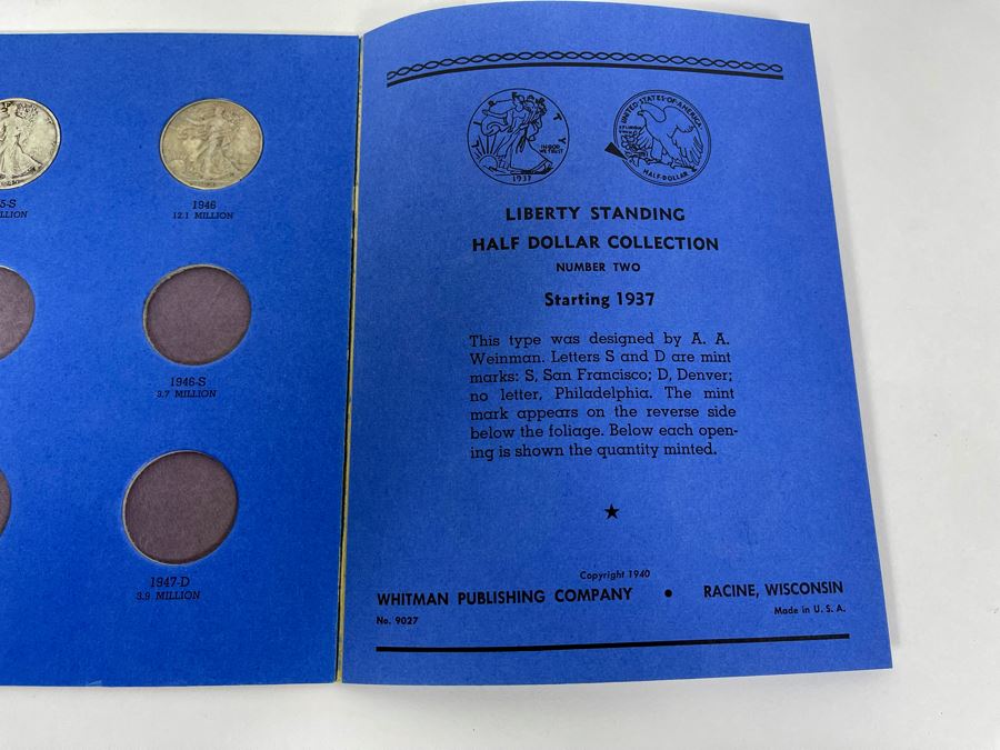 Collection Of Liberty Standing Silver Half Dollars 1937-1947 - Incomplete See Photos [Photo 10]