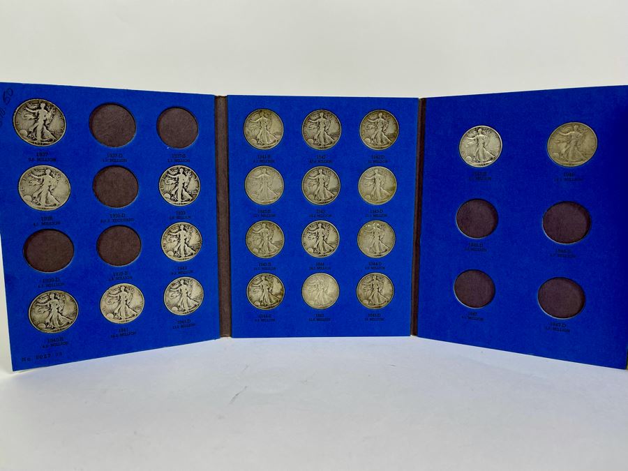 Collection Of Liberty Standing Silver Half Dollars 1937-1947 - Incomplete See Photos [Photo 2]