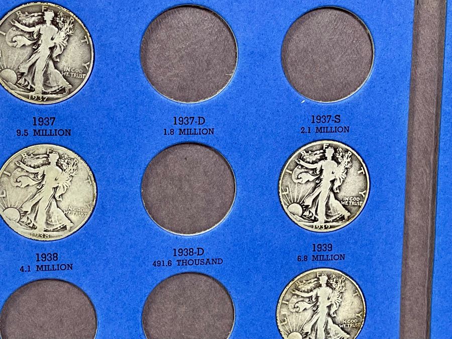 Collection Of Liberty Standing Silver Half Dollars 1937-1947 - Incomplete See Photos [Photo 4]