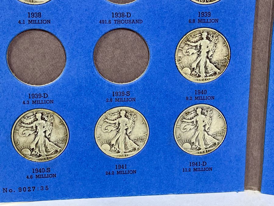Collection Of Liberty Standing Silver Half Dollars 1937-1947 - Incomplete See Photos [Photo 5]