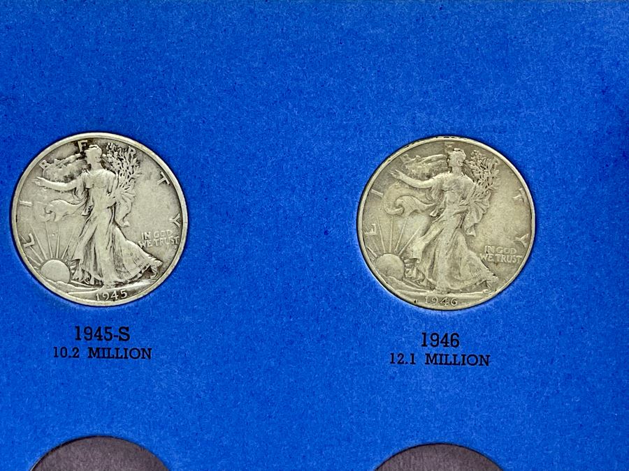 Collection Of Liberty Standing Silver Half Dollars 1937-1947 - Incomplete See Photos [Photo 9]