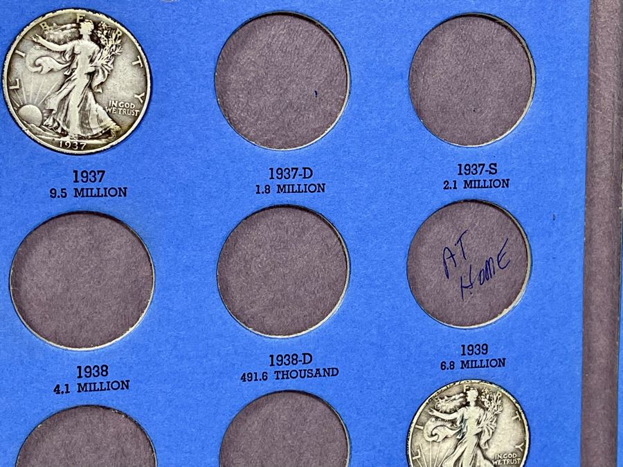 Collection Of Liberty Standing Silver Half Dollars 1937-1947 - Incomplete See Photos [Photo 4]