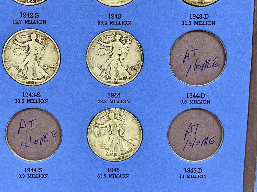 Collection Of Liberty Standing Silver Half Dollars 1937-1947 - Incomplete See Photos [Photo 7]