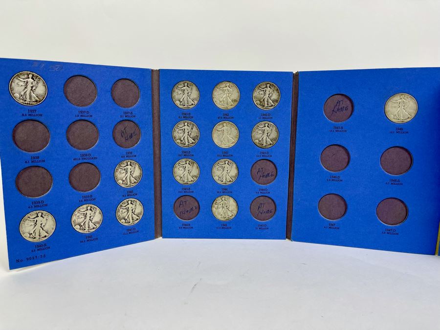 Collection Of Liberty Standing Silver Half Dollars 1937-1947 - Incomplete See Photos [Photo 2]