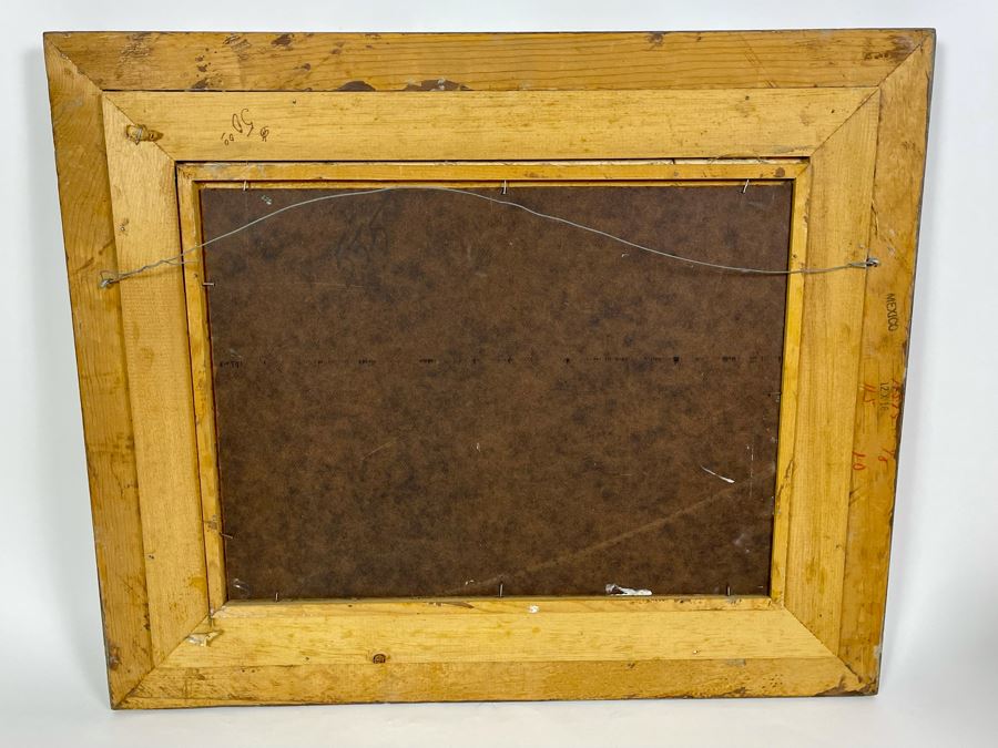 Original Painting On Board 16 X 12 Of Beach House Signed Clark Framed 24 X 20 [Photo 9]