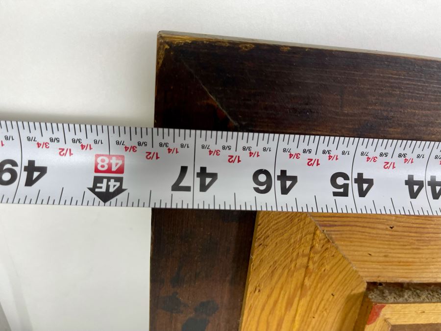 Original Abstract Painting On Board Of The Golden Gate Bridge In San Francisco Signed Jon Holland? 40 X 13 Framed 47 X 21 [Photo 25]